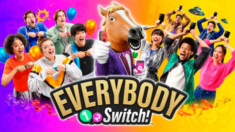 Lançado em 30 de junho de 2023, Everybody 1-2 Switch! é um jogo party exclusivo do Nintendo Switch que pode ser jogado por até 100 pessoas