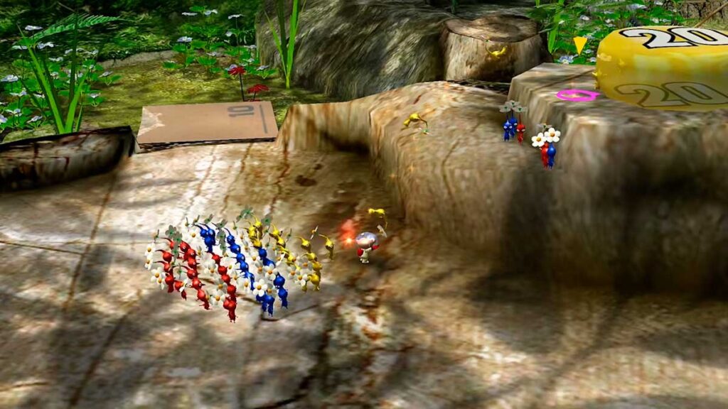O jogo de estratégia 3D criado por Shigeru Miyamoto foi lançado origialmente em 2001 para GameCube, também estando disponível no Wii (2008) e agora no Nintendo Switch (2023)