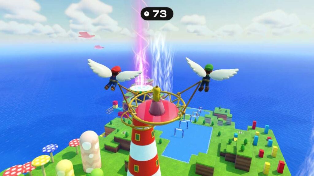 As Aventuras Aéreas do Super Mario Party Jamboree aproveita o que há de melhor nos sensores de movimentos dos Joy-Con