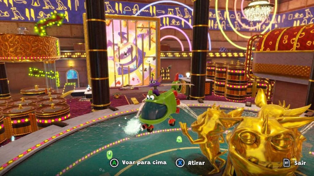 Yooka e Layle podem se transformar em objetos hilários e muito divertidos de controlar